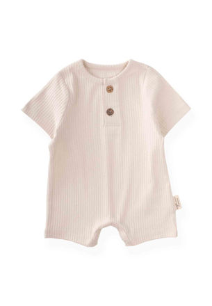 Picture of Dragt - romper ribbede - beige